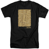 Harry Potter Marauders Map Interior Men's 18/1 Tall Cotton Short-Sleeve T-Shirt